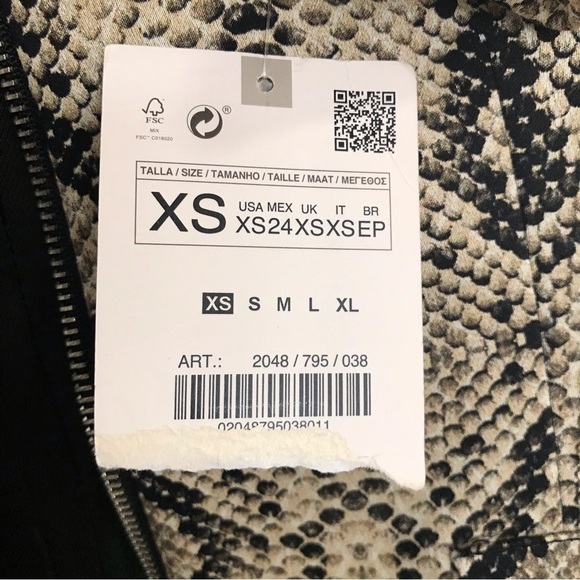 Zara Snakeskin Print Frock Coat - Picture 6 of 7